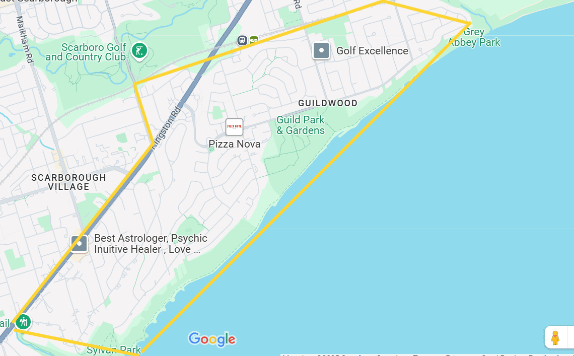 Map of Guildwood in Scarborough